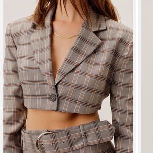 For Love and Lemons Kym Cropped Blazer